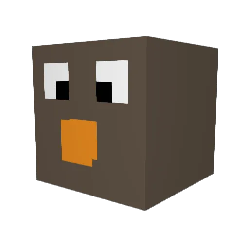 Theodor987 Minecraft avatar head, 3D render