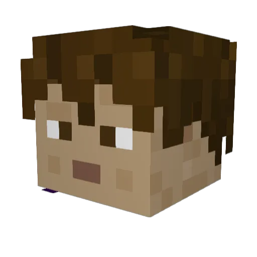 TheodorUel Minecraft avatar head, 3D render
