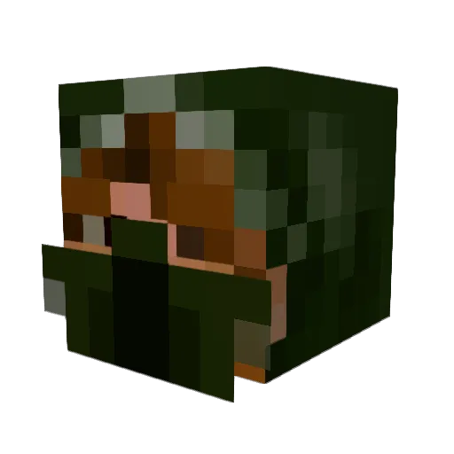 TheodoreWolf Minecraft avatar head, 3D render