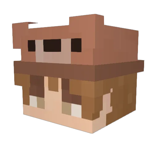 Theodryn Minecraft avatar head, 3D render
