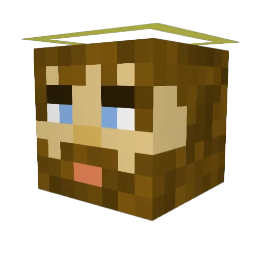 TheofficialJesus Minecraft avatar head, 3D render