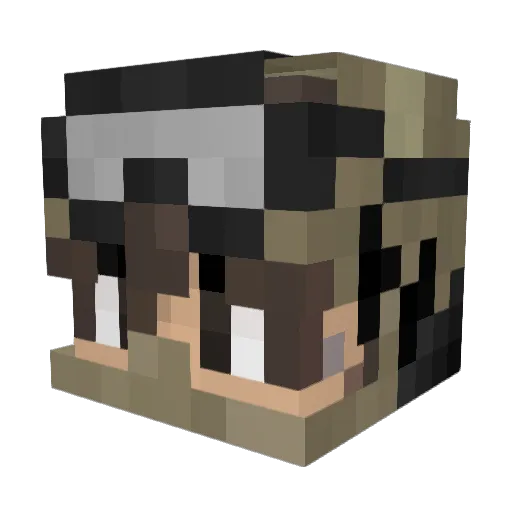 Theohz15 Minecraft avatar head, 3D render