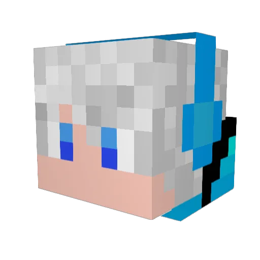 Theoim57 Minecraft avatar head, 3D render