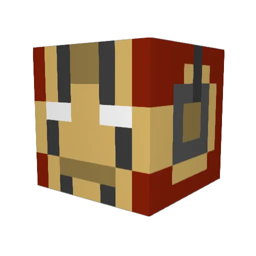 Theolino Minecraft avatar head, 3D render