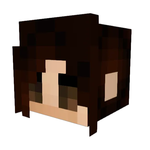 Theondias Minecraft avatar head, 3D render