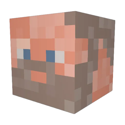 TheonlyMashel Minecraft avatar head, 3D render