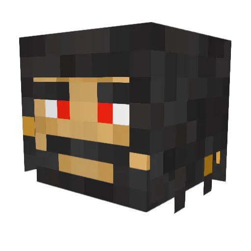 Theonysus Minecraft avatar head, 3D render