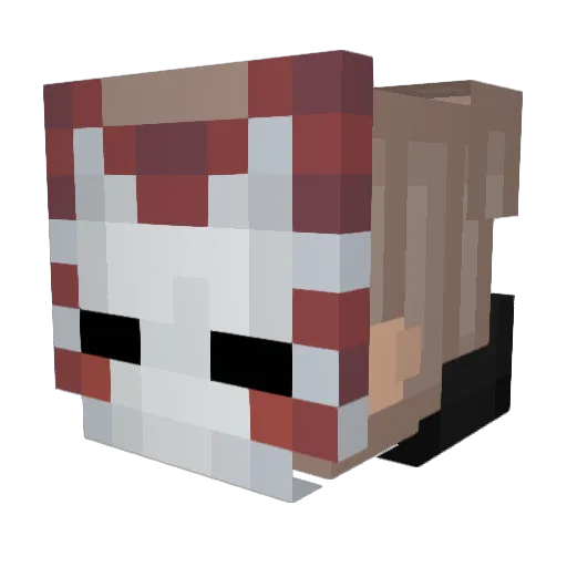 Theoo2k Minecraft avatar head, 3D render