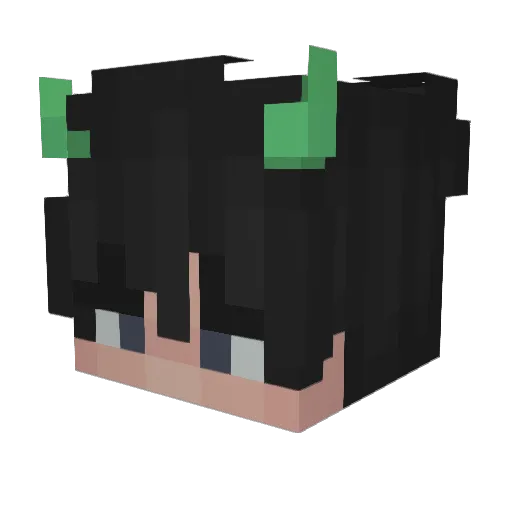 Theopapaia Minecraft avatar head, 3D render