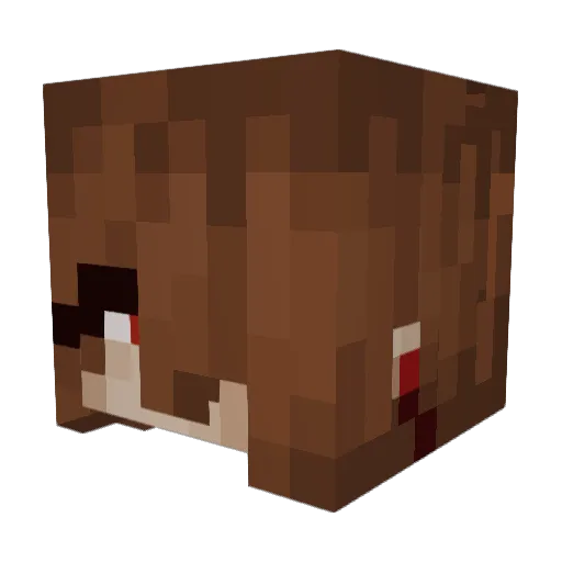 Theorat Minecraft avatar head, 3D render