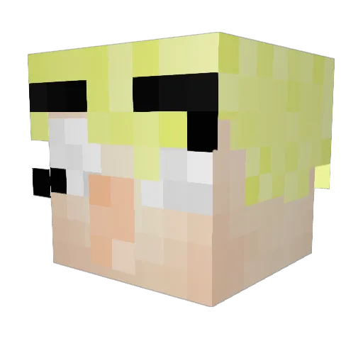Theorus_ Minecraft avatar head, 3D render