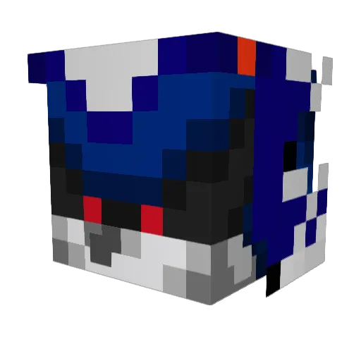 Theory42 Minecraft avatar head, 3D render