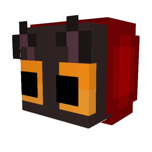 Theos1337 Minecraft avatar head, 3D render
