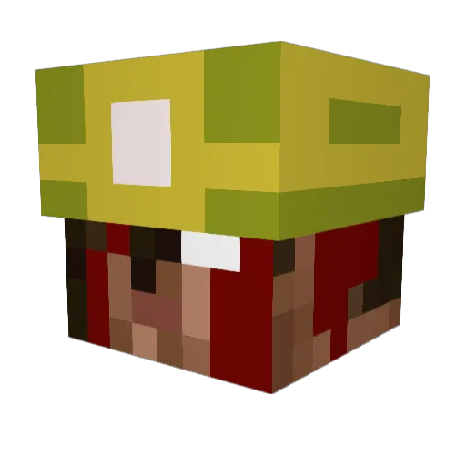 Theosea Minecraft avatar head, 3D render
