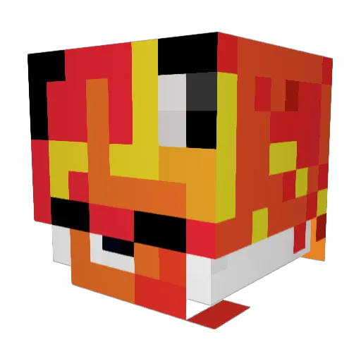 Theotentown Minecraft avatar head, 3D render