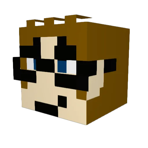 TheotherDragoon Minecraft avatar head, 3D render