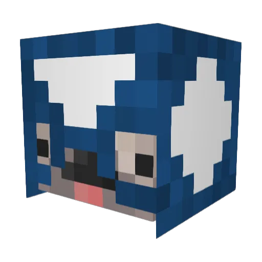 Theotrold Minecraft avatar head, 3D render
