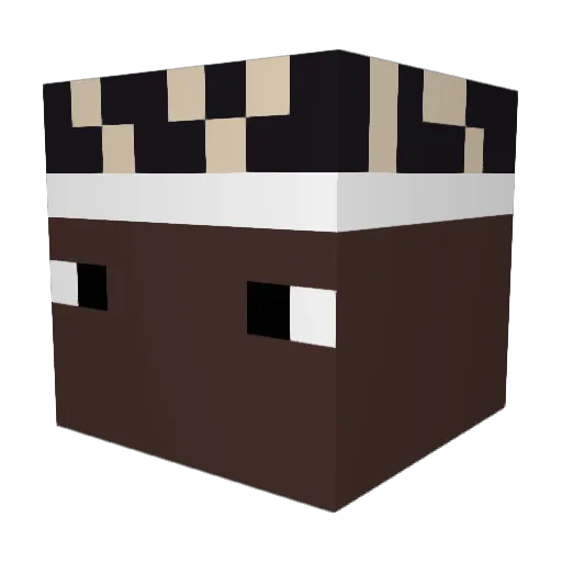 TheoxRaider Minecraft avatar head, 3D render