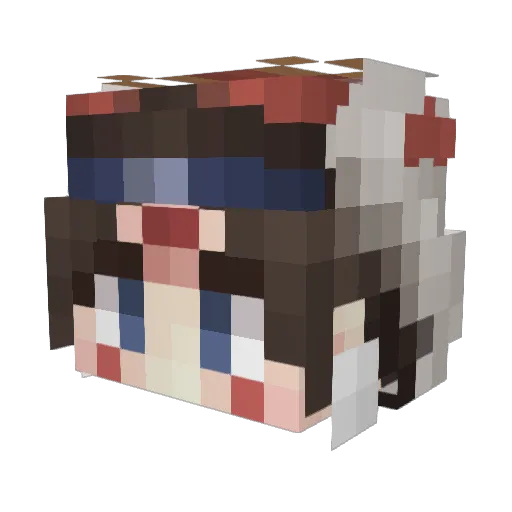 TheoxX_ Minecraft avatar head, 3D render
