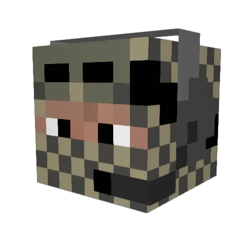 Thepiggyman Minecraft avatar head, 3D render