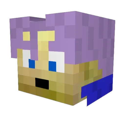 Theplayer_117 Minecraft avatar head, 3D render