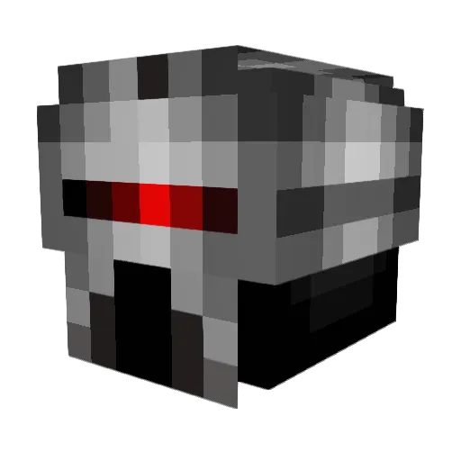 Theplebicide Minecraft avatar head, 3D render