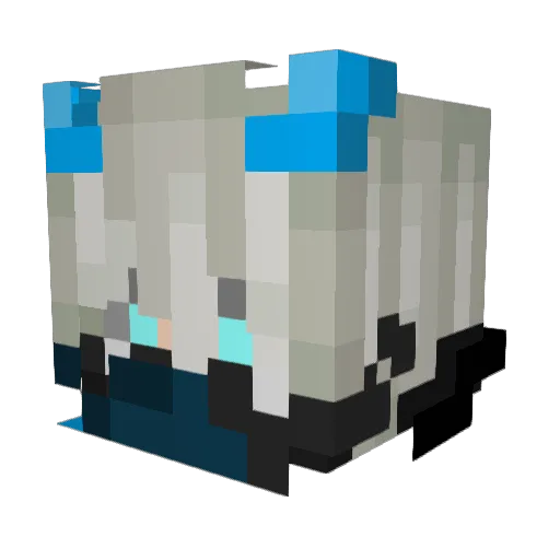 Theplex Minecraft avatar head, 3D render