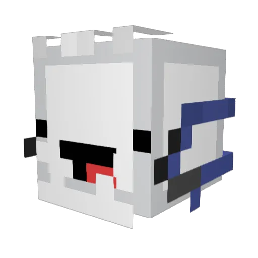 Thepoopking3 Minecraft avatar head, 3D render