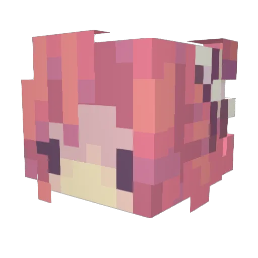 Thepowerste Minecraft avatar head, 3D render