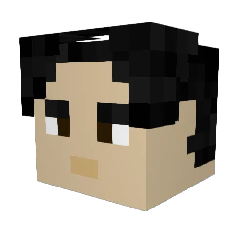 TheppTheCatholic Minecraft avatar head, 3D render