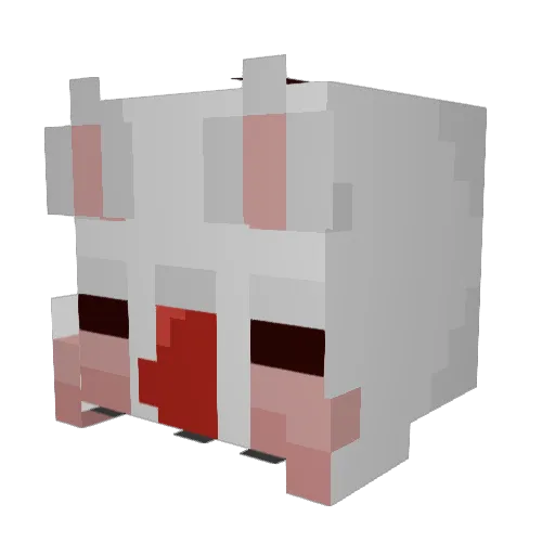 Theprettiestorc Minecraft avatar head, 3D render