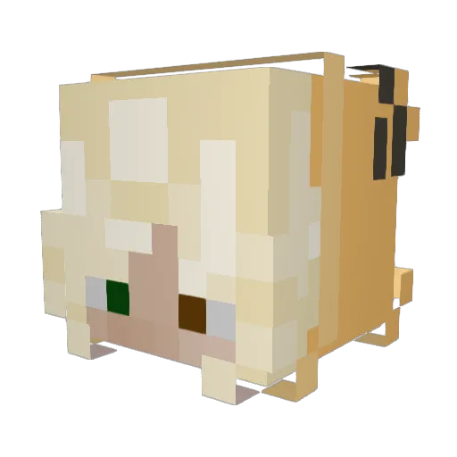 Thepretty Minecraft avatar head, 3D render