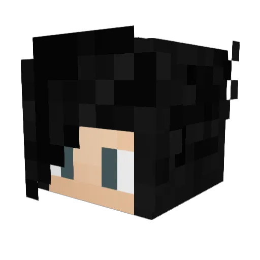 Thepumpkinking96 Minecraft avatar head, 3D render