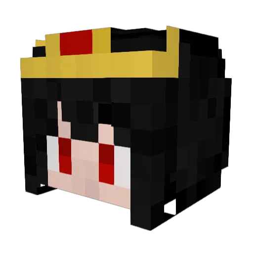 Ther_O_Crock Minecraft avatar head, 3D render