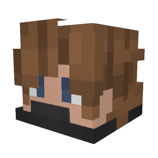 Theradtazz Minecraft avatar head, 3D render