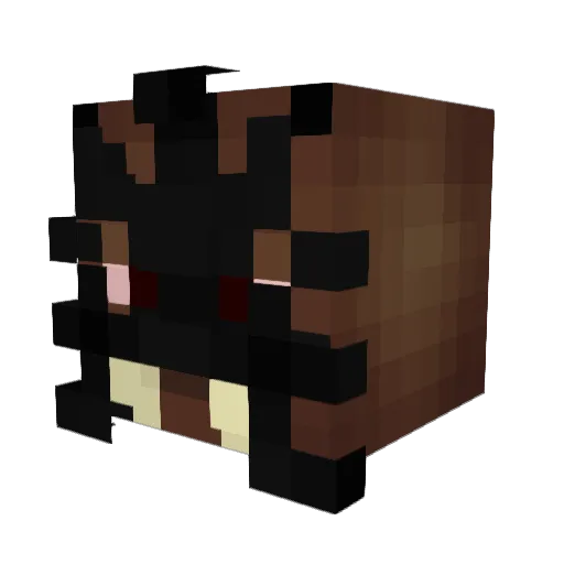 Theranis Minecraft avatar head, 3D render
