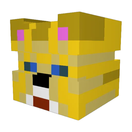 Theraphosab3 Minecraft avatar head, 3D render
