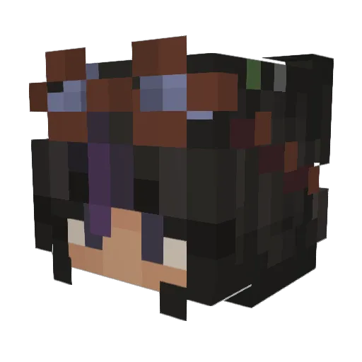 TheraplicX Minecraft avatar head, 3D render