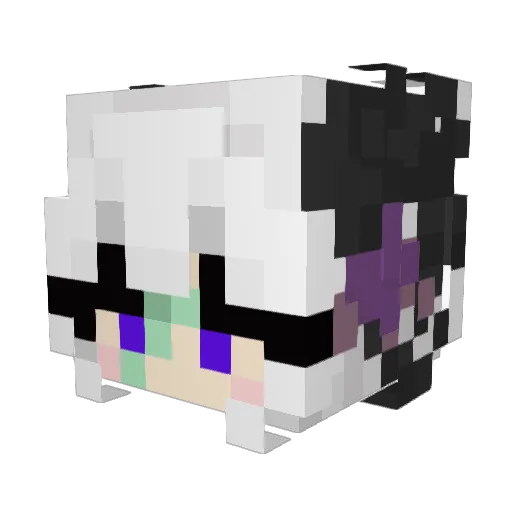 ThereN0thing Minecraft avatar head, 3D render