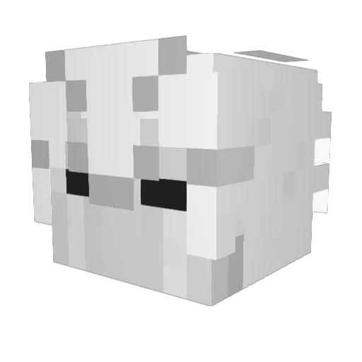 TherealOG_03 Minecraft avatar head, 3D render