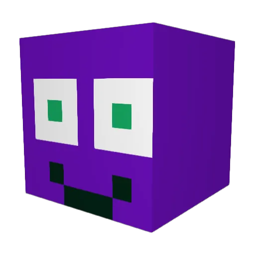 Therealdertt Minecraft avatar head, 3D render