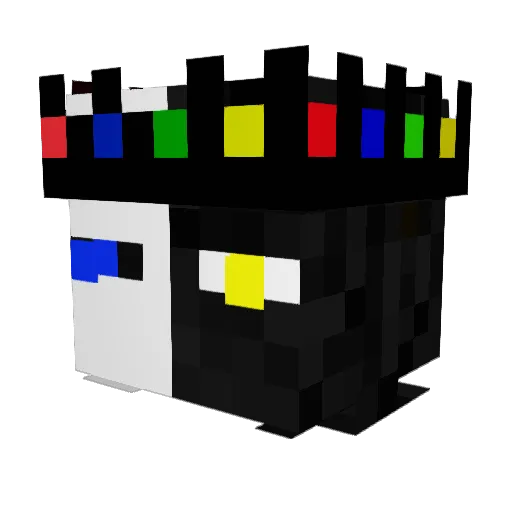 ThereaperYT1 Minecraft avatar head, 3D render