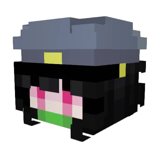 Thereinthetrees Minecraft avatar head, 3D render