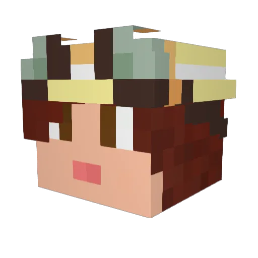 Thereisasong11 Minecraft avatar head, 3D render