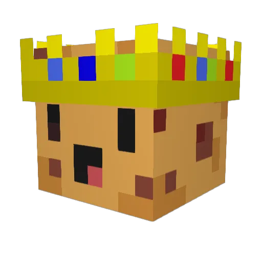 Thereisnocookie Minecraft avatar head, 3D render