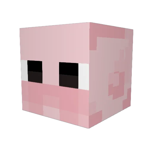 Therenetic Minecraft avatar head, 3D render