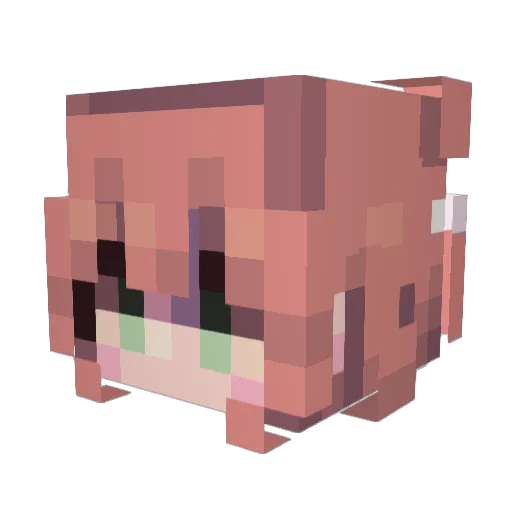 TheresaFl Minecraft avatar head, 3D render