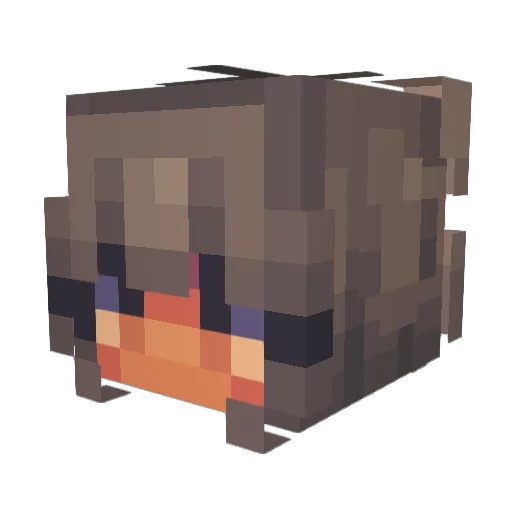 Theresiana Minecraft avatar head, 3D render
