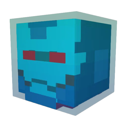 Theresonly Minecraft avatar head, 3D render
