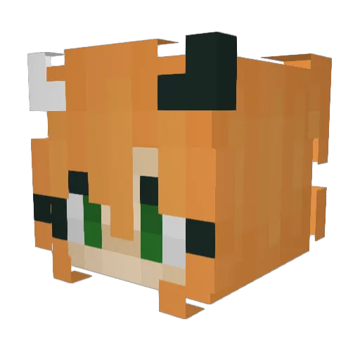Therissa Minecraft avatar head, 3D render